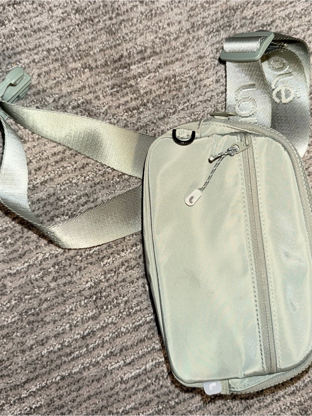 Small Men's Crossbody Sling Bag in Sage Green